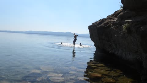 diving in the mountains