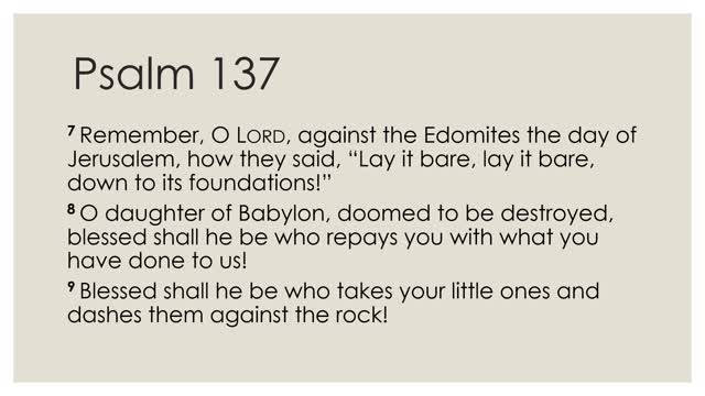 Psalm 137 Devotion