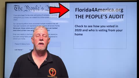 Floridians be sure no one is wrongly registered at your address