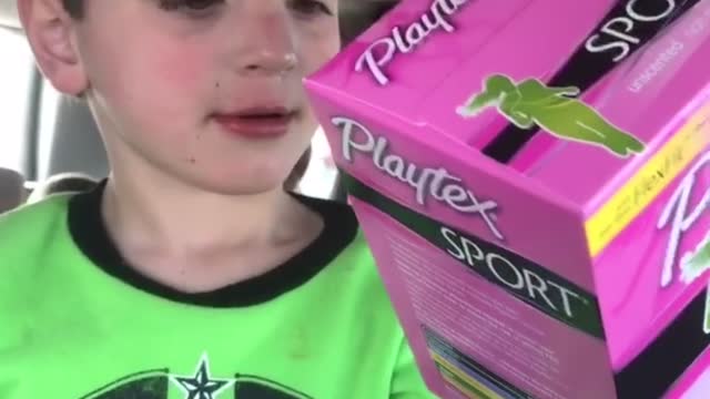 Little boys and tampons
