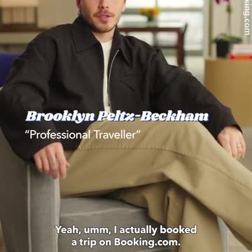 Brooklyn Beckham pokes fun at himself in Booking.com commercial