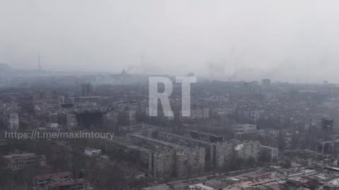 Drone footage of Mariupol