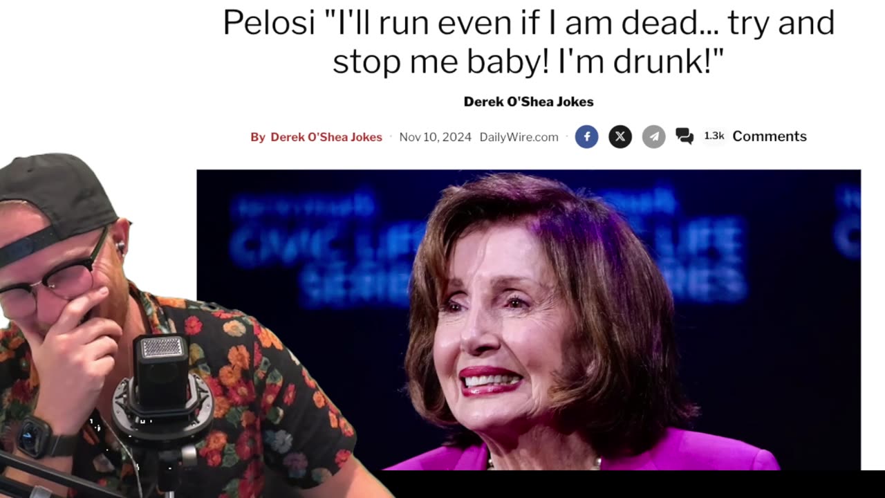 OLD Nancy PELOSI files for Reelection PROVING father TIME ain't REAL!