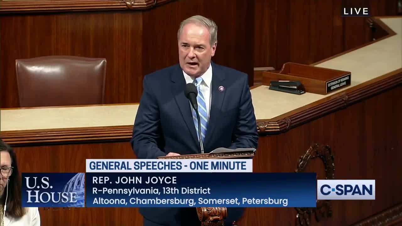 Gop Congressman John Joyce: Because of the runaway inflation caused by President Biden's reckless spending, 67% of Americans have been forced to use their savings for everyday expenses.