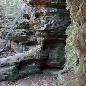 Rock House in the Hocking Hills area of Ohio November 15, 2023