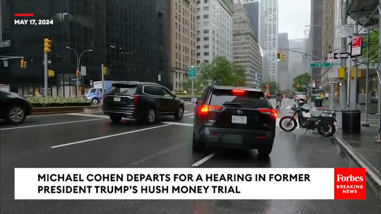 BREAKING NEWS- Michael Cohen Departs To Testify At Trump Hush Money Trial