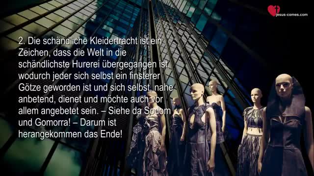 Zeichen der Zeit... Wucher, schändliche Kleidertracht, Industrie usw. ❤️ Himmelsgaben Jakob Lorber
