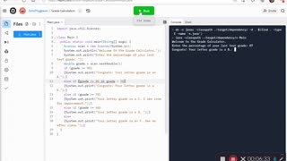 Grade Calculation Using Java