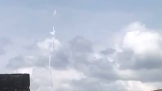 Mysterious White Cloth Falls From The Sky!