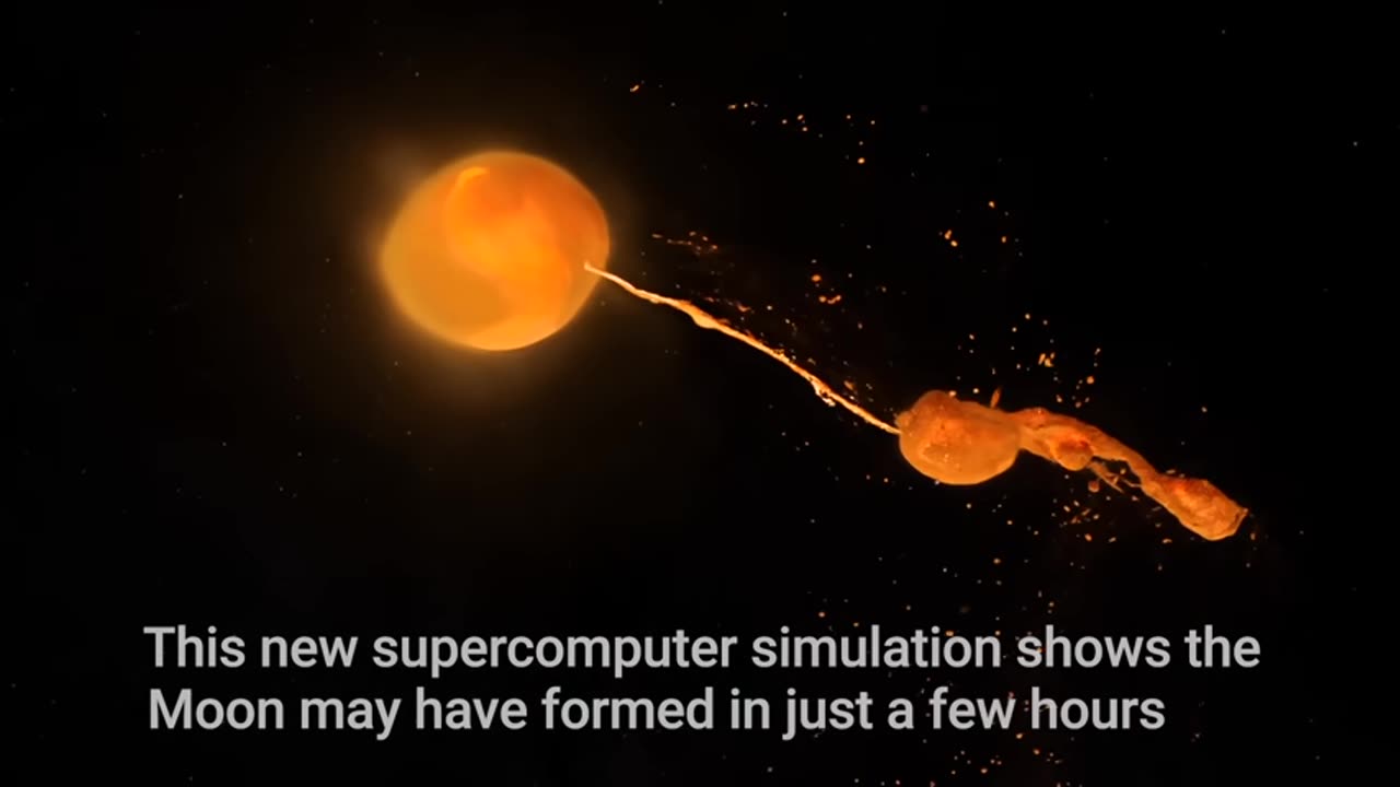 Supercomputer Simulation Sheds light on MOON's Origin