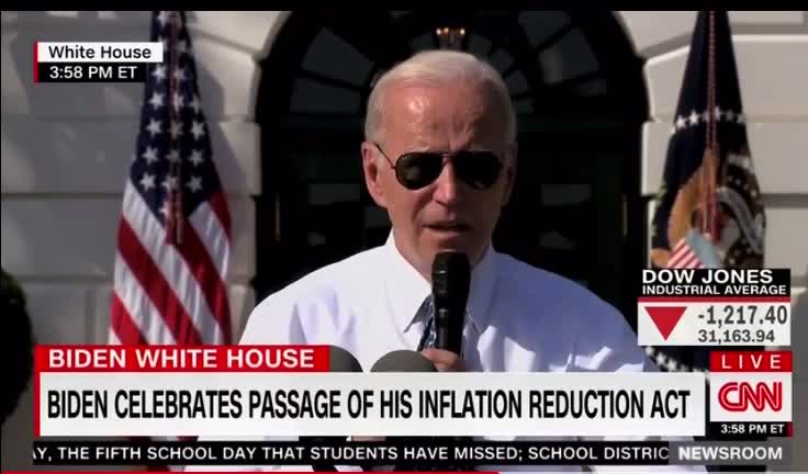 WATCH: CNN Host Stunned By Economy Crashing as Biden Pats Himself on the Back