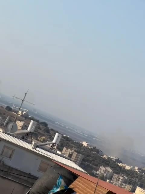 Several rockets fell directly near Haifa after a barrage of rockets was launched from Lebanon.