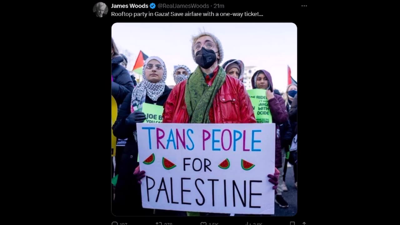 James Woods - Rooftop party in Gaza