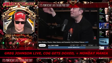 KILLSTREAM: GREG JOHNSON LIVE, COG GETS DOXED, + MONDAY MANIA