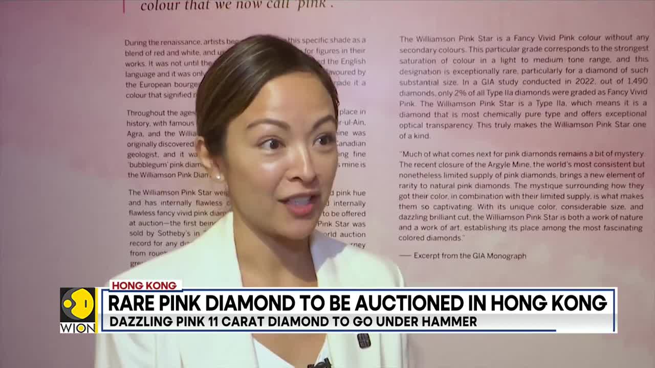 Rare pink diamond to be auctioned in Hong Kong | Latest World News | WION