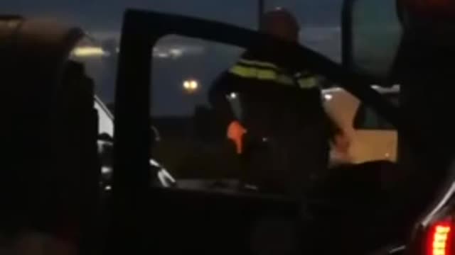 Reports coming in of Dutch police shooting at farmers