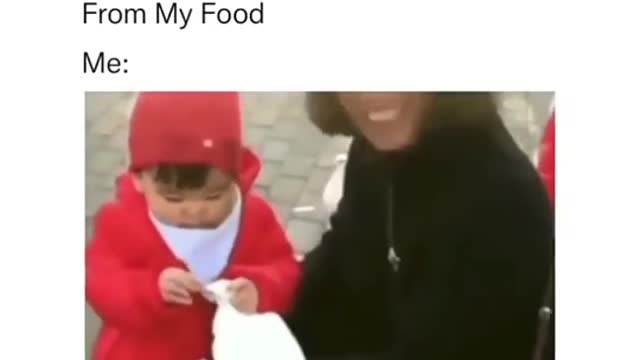 Funny Kid Action - When Someone Try To Steal My Bite Of Food