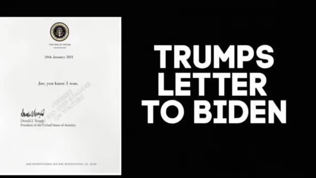 Trumps lLetter to Biden