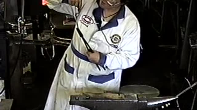 Lorena Babcock @ Ozark School of Blacksmithing - 1999