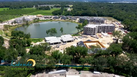 The NEW Lakeside Retirement Community at Waterman Village. Currently under construction.