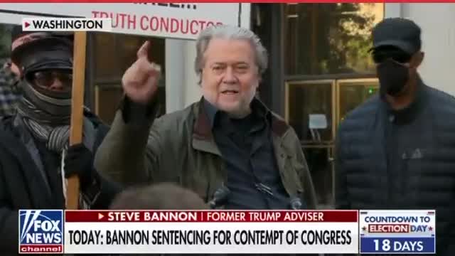 Steve Bannon: This illegitimate Regime, Their Judgement Day is on 8th November