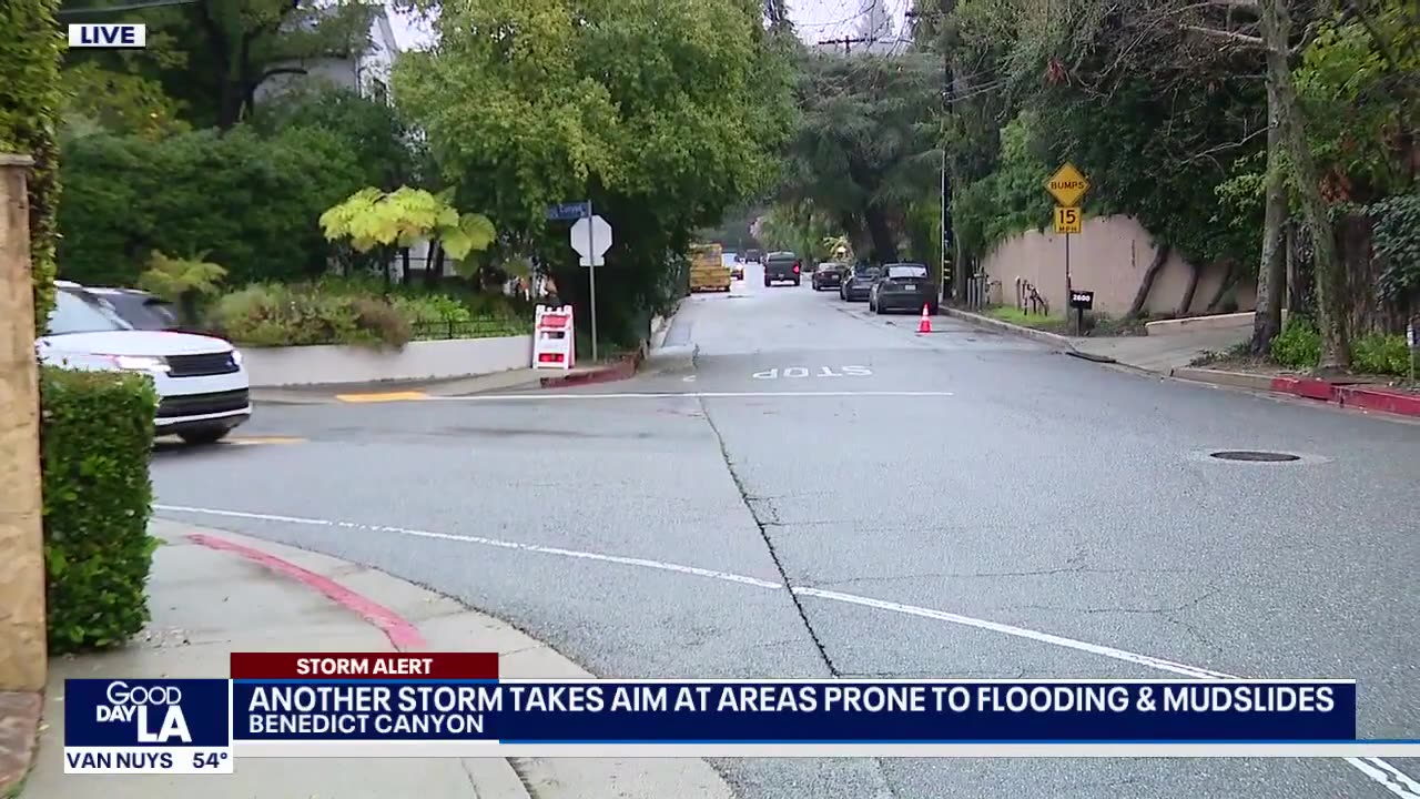 Hollywood Hills residents prepare for more rain