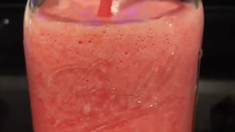 Making fresh watermelon juice