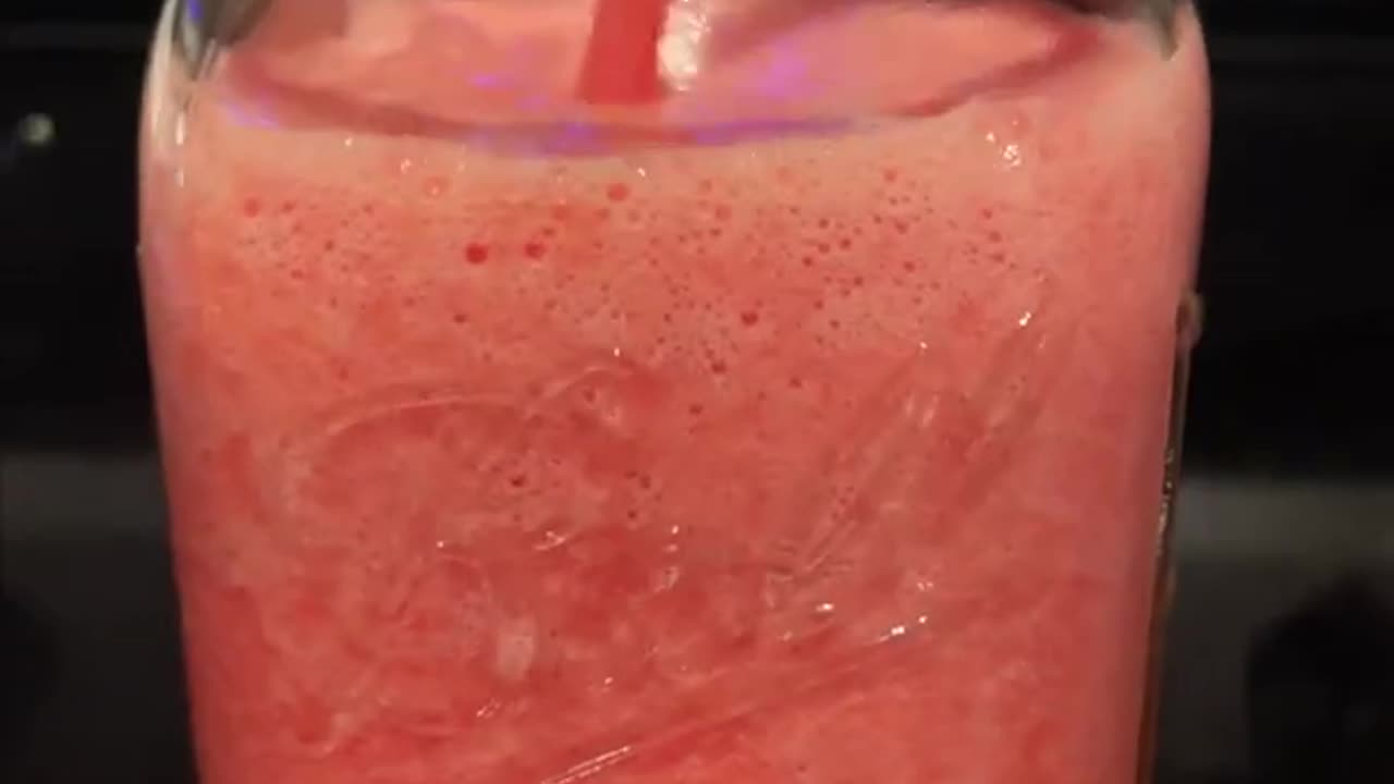 Making fresh watermelon juice