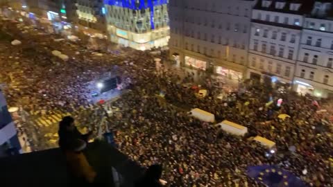 Prague came out in support of Ukraine
