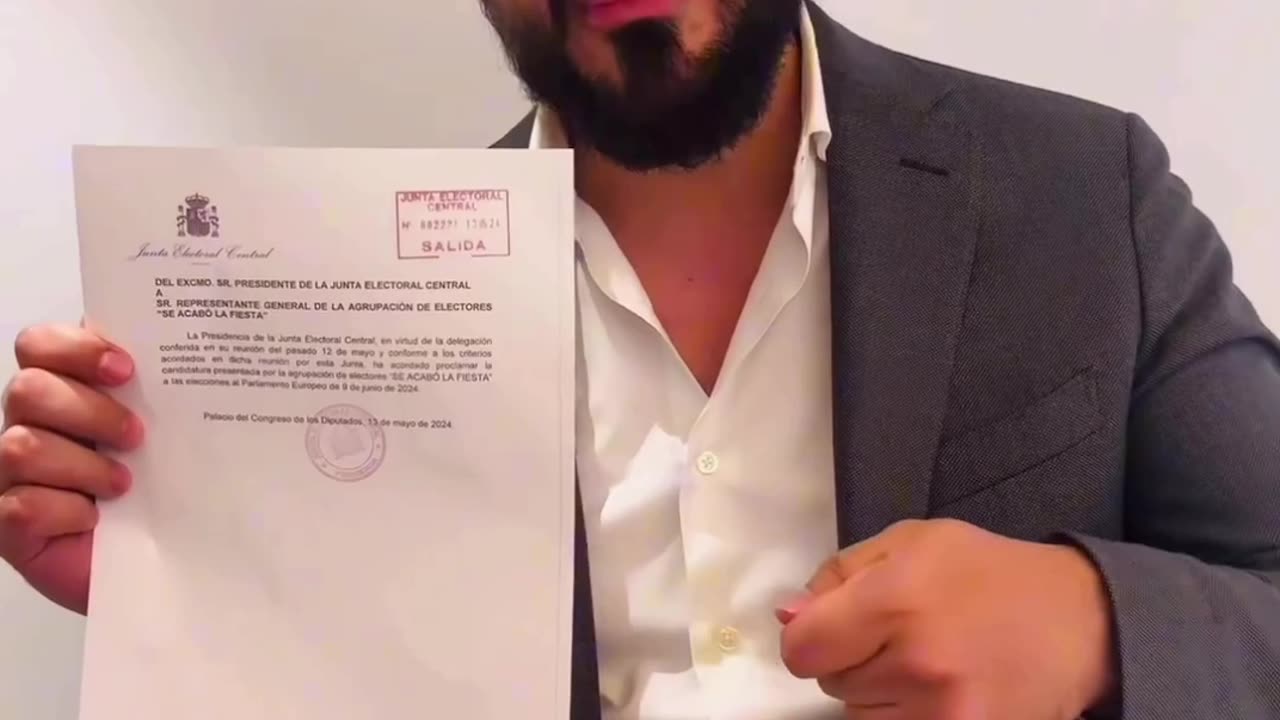 Alvise Pérez ya es oficialmente candidato para Elecciones Europeas 9 Junio 2024