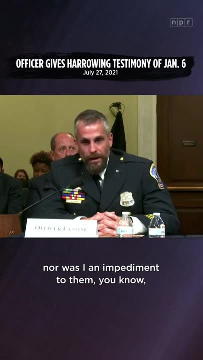 Officer Gives Harrowing Testimony Of January 6