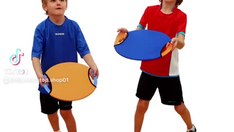 2x Bouncy Discs Paddle Ball Game