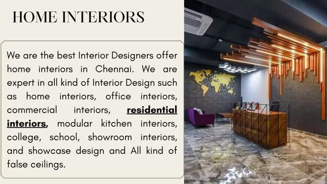 Best Home Interiors in Chennai