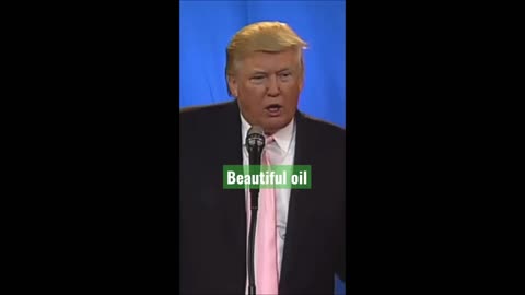 President Donald Trump on Oil