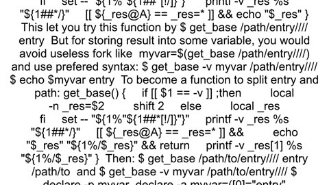 A fast and proper way to get the basename of a directory or a file in bash