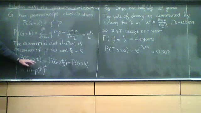 30. The exponential distribution