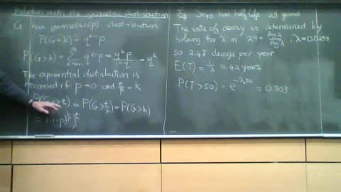 30. The exponential distribution