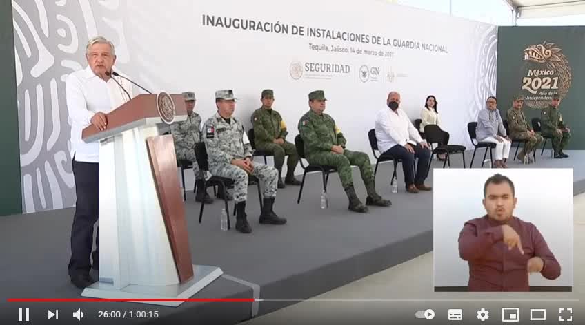 Militarismo represor de AMLO; Inyecciones contra la infancia; trombosis en 17 países NO IMPORTAN