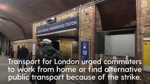 Underground strike causes travel chaos in London
