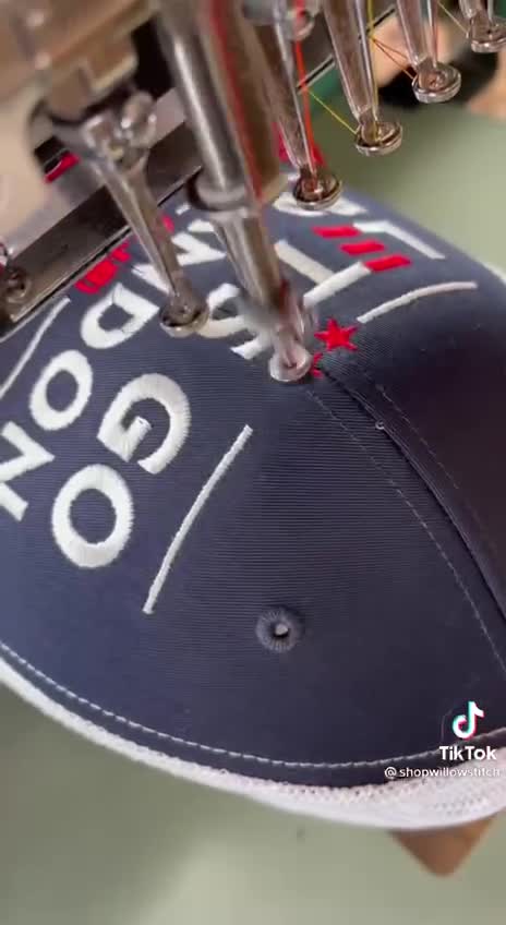 The making the "Let's Go Brandon" Hats