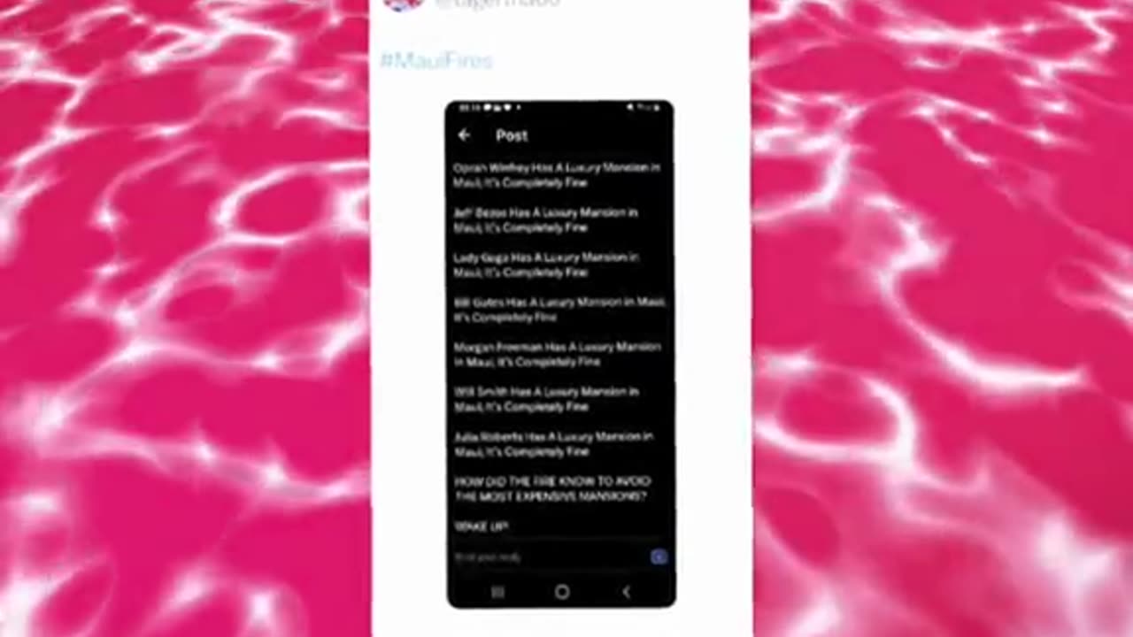 Maui Fires - Oprah Panics 2