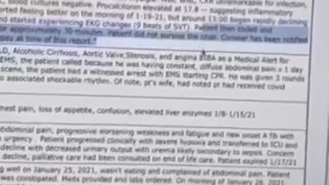 Guy goes over MANY VAERS deaths reported on website