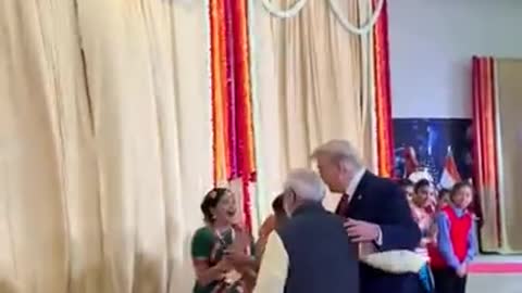 Modi & President Trump interacted with a group of youngsters