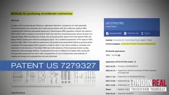 Origins of Corona Virus Patent