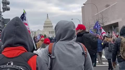 Peaceful Parade down Constitution Avenue to Capitol Hill January 6, 2021