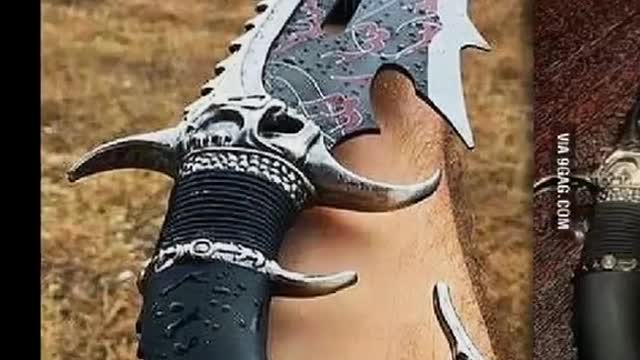 Beautiful stylish and decorated war weapon like knife ,slave ,and many things