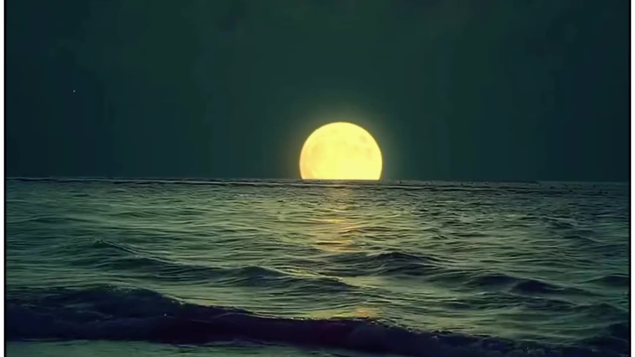 Sea Side Moon View | Beautiful View Of Moon