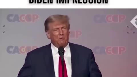 Trump does epic biden impression