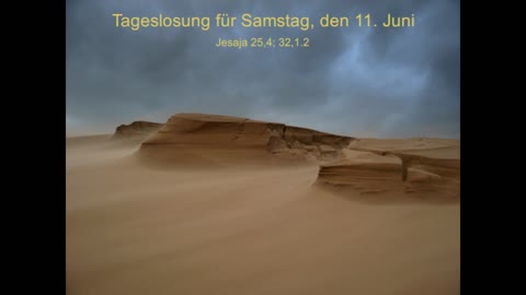 Tageslosung für Samstag, den 11. Juni