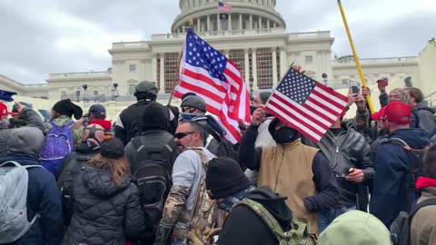 The Capitol Police fired into a peaceful crowd. No warnings were given